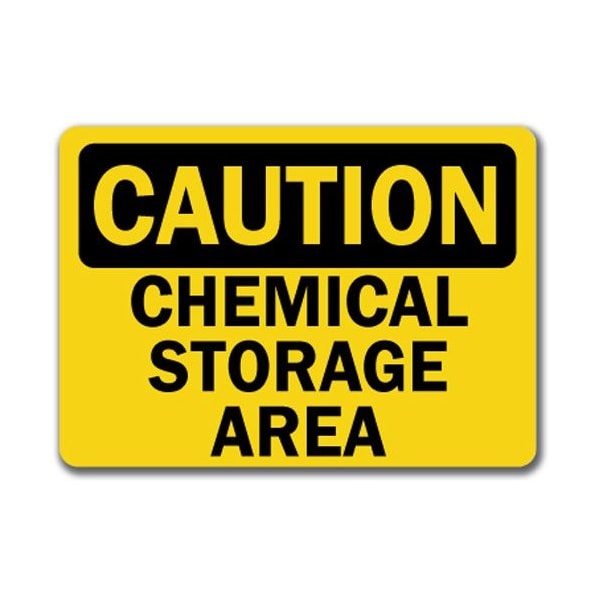 Signmission Safety Sign, 14 in Height, Plastic, 10 in Length, Chemical Storage CS-Chemical Storage - main